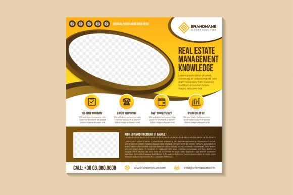 Mastering Real Estate Business Management with a Square Banner Design Template